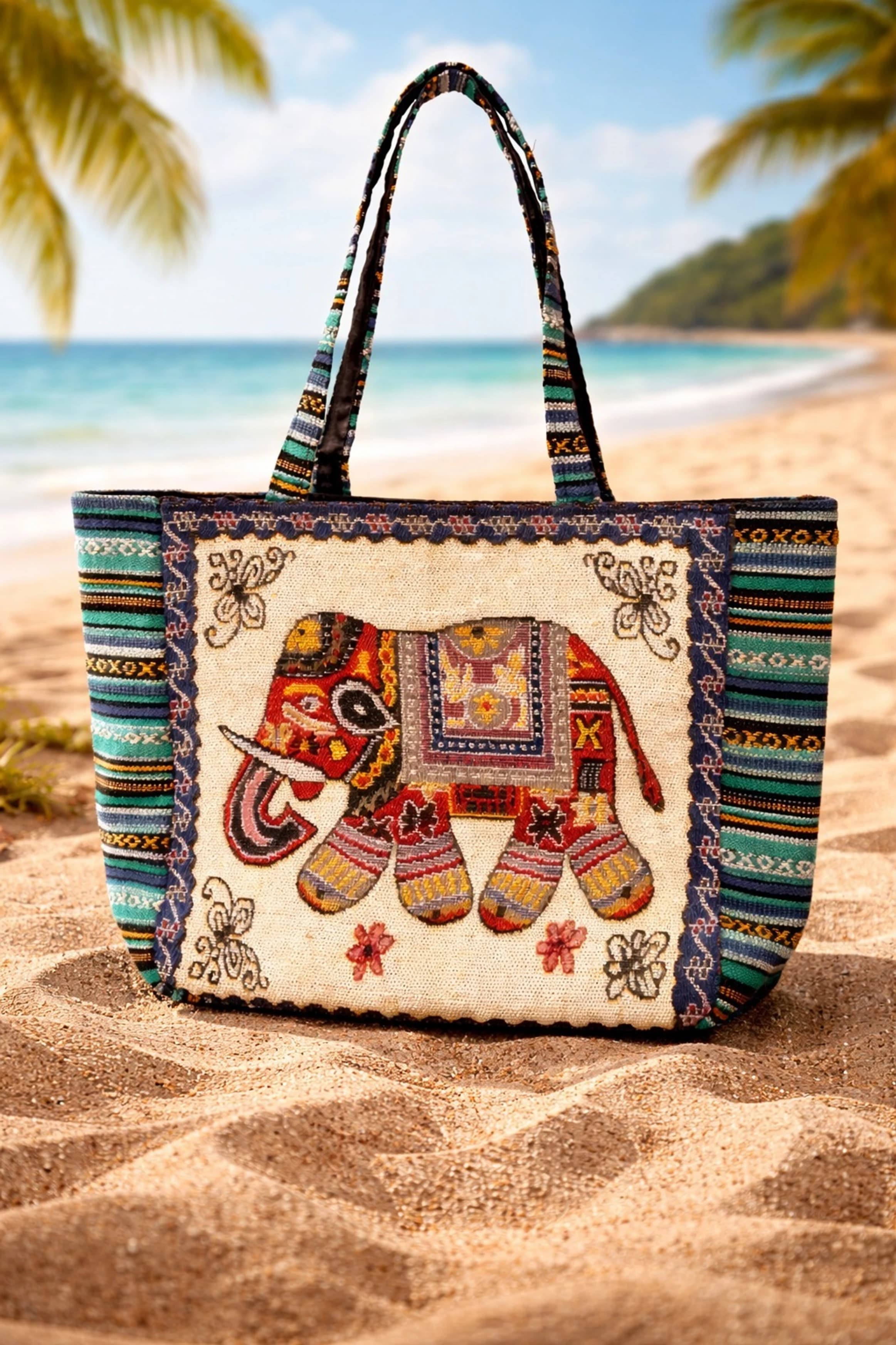 Printed Canvas Tote Bag