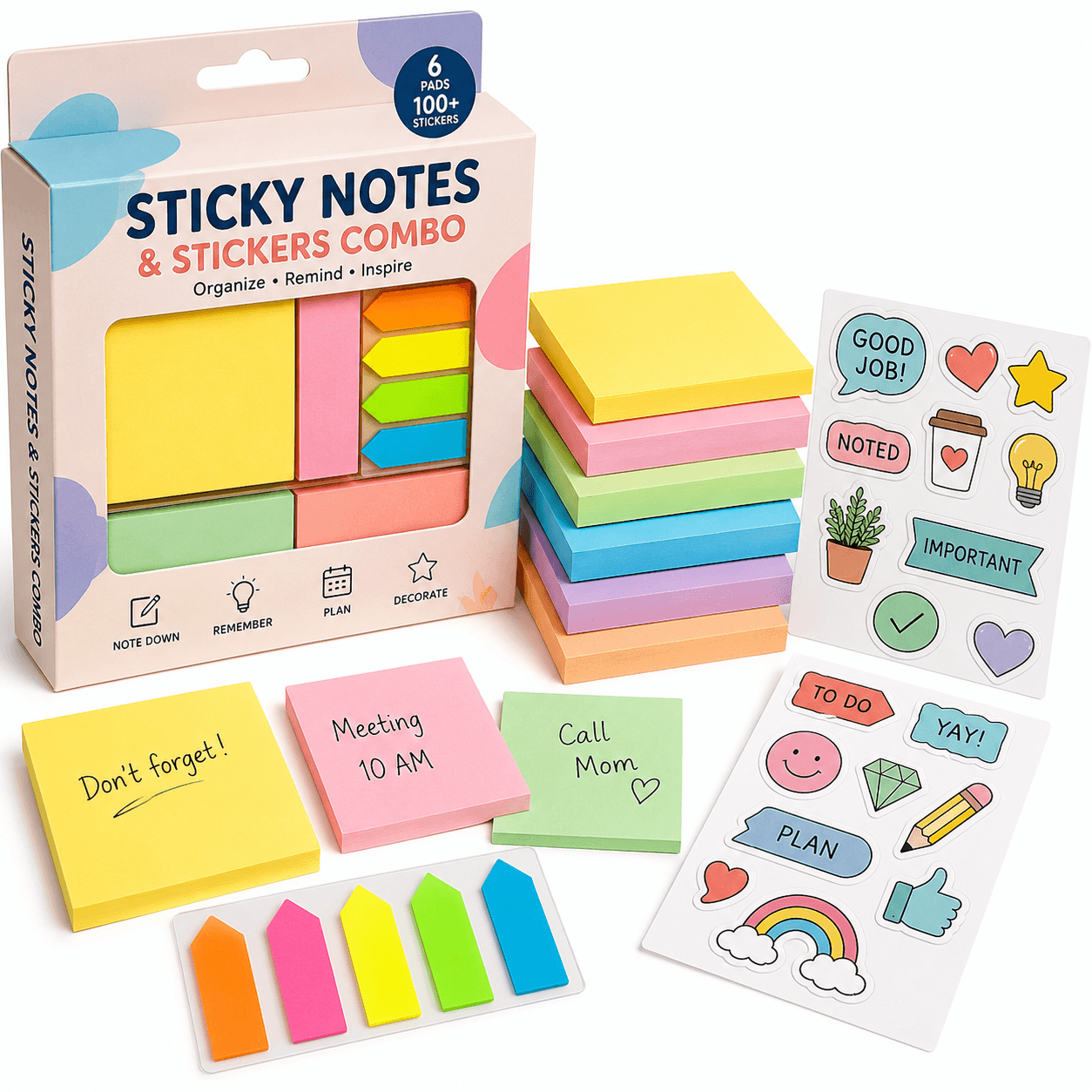 Sticky Notes & Stickers Combo